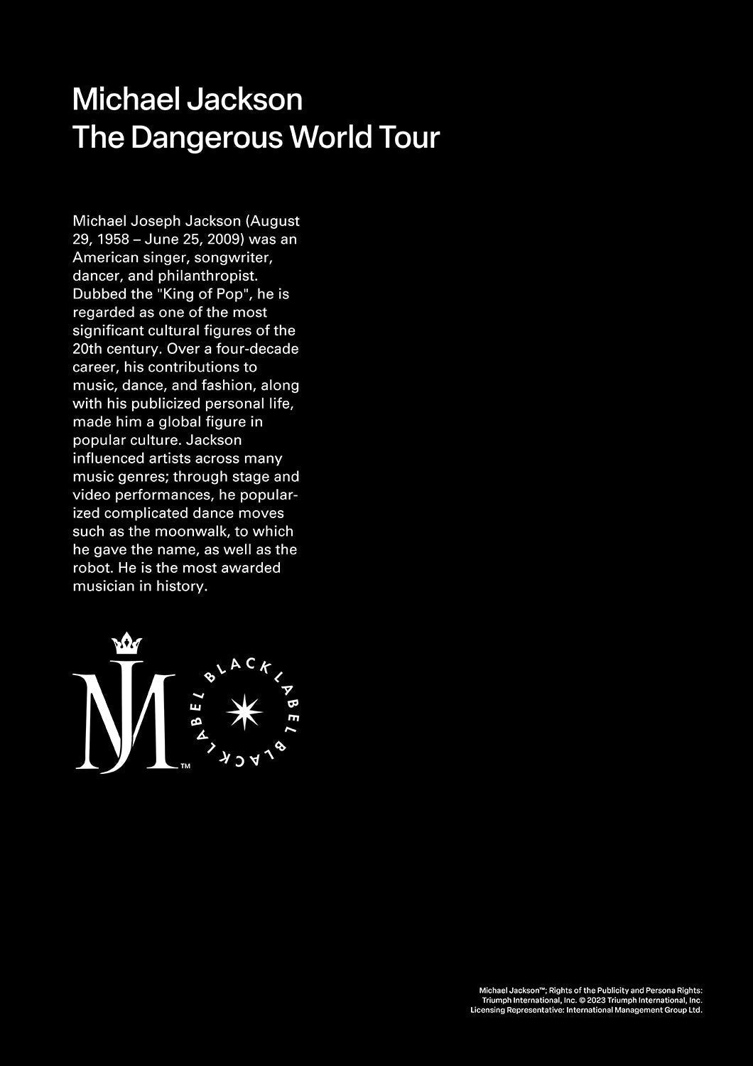 Michael Jackson (Black Label 001)