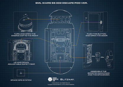 SML WARS SS 002 Escape POD (Full Set)